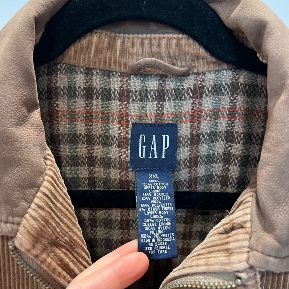 Women’s Vintage GAP Brown* Corduroy Wool Blend Barn Jacket - Picture 3 of 9